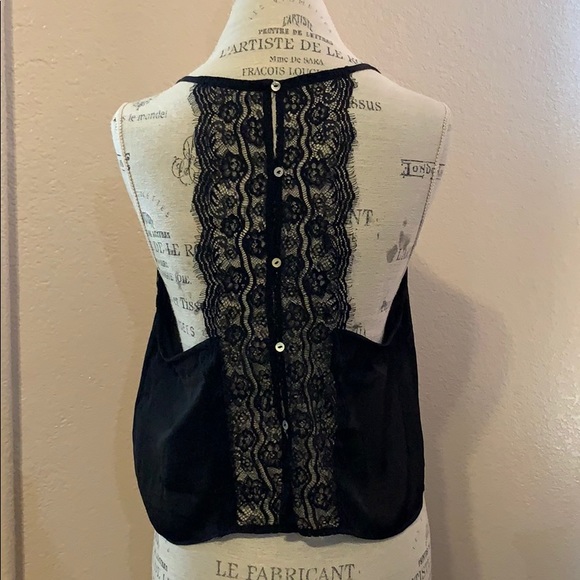 Black Lacy Top - Picture 2 of 4
